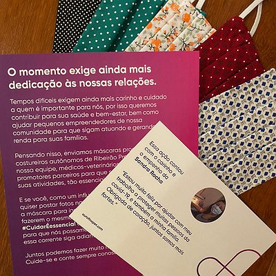 Com incentivo ao comércio local, Ourofino doa 1.700 máscaras para profissionais da veterinária
