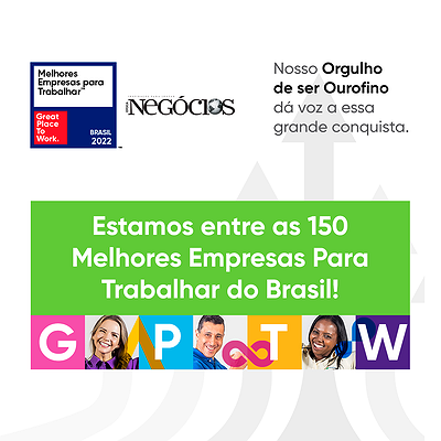 Ourofino Saúde Animal está entre as Melhores Empresas para Trabalhar no Brasil
